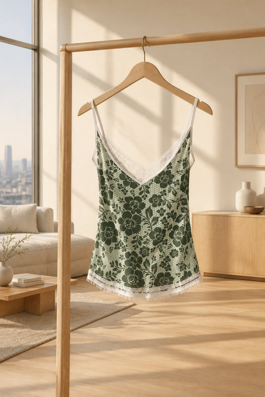 Camisole Dentelle d’émeraude — vue 3