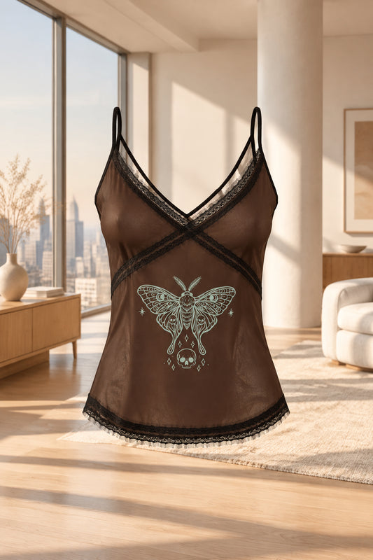 Camisole Papillon sépia — vue 2