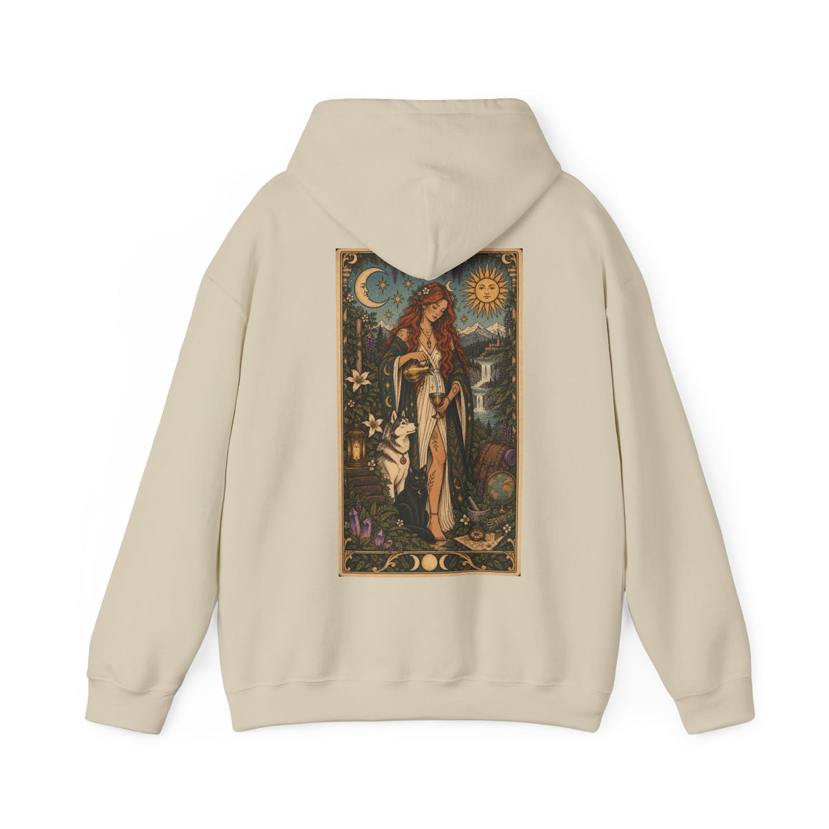 The Enchantress Tarot Hoodie — Sun & Moon Maiden