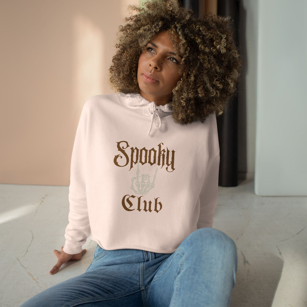 Hoodie court Spooky Club — vue 2
