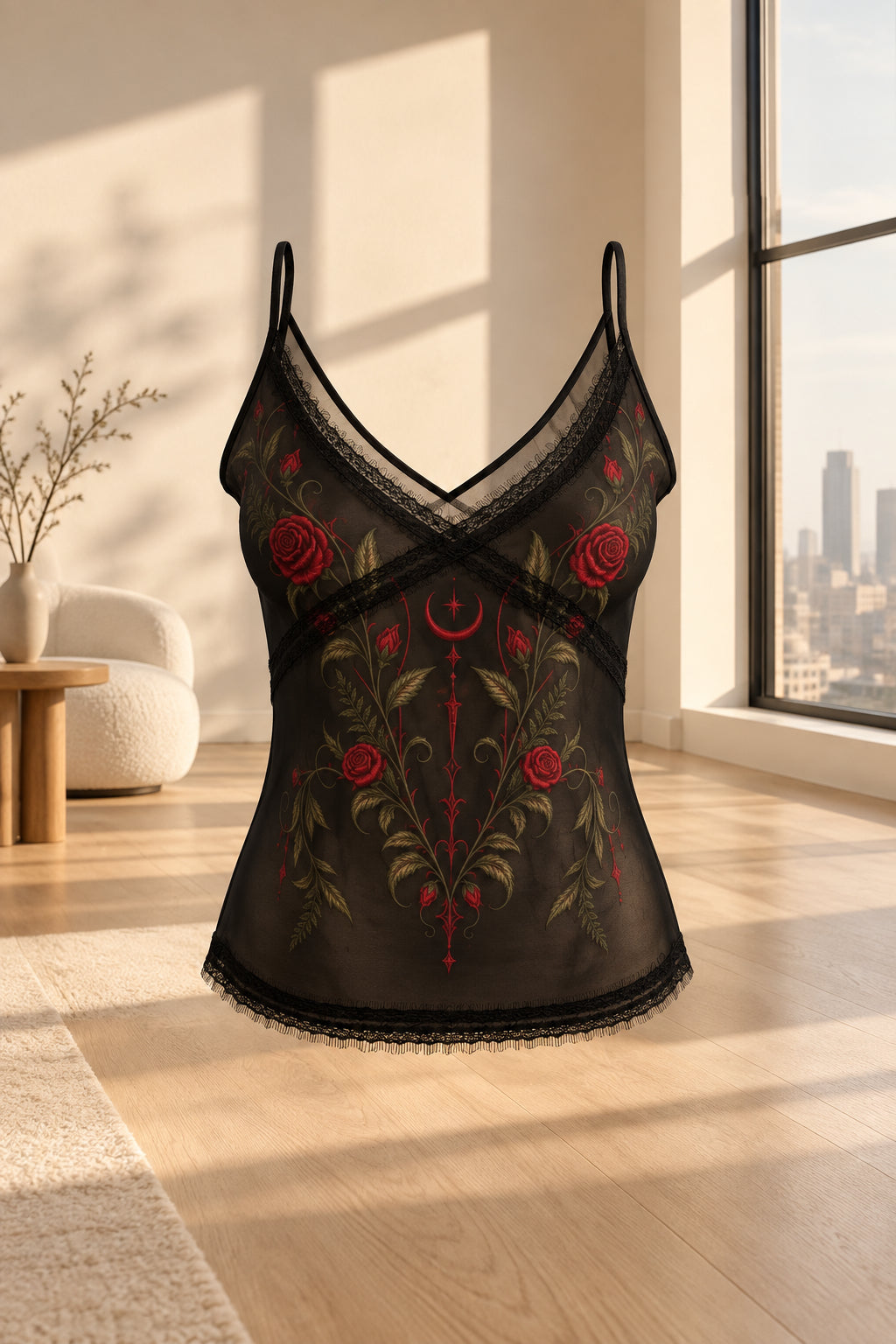 Camisole Rose et Lune de minuit — vue 2