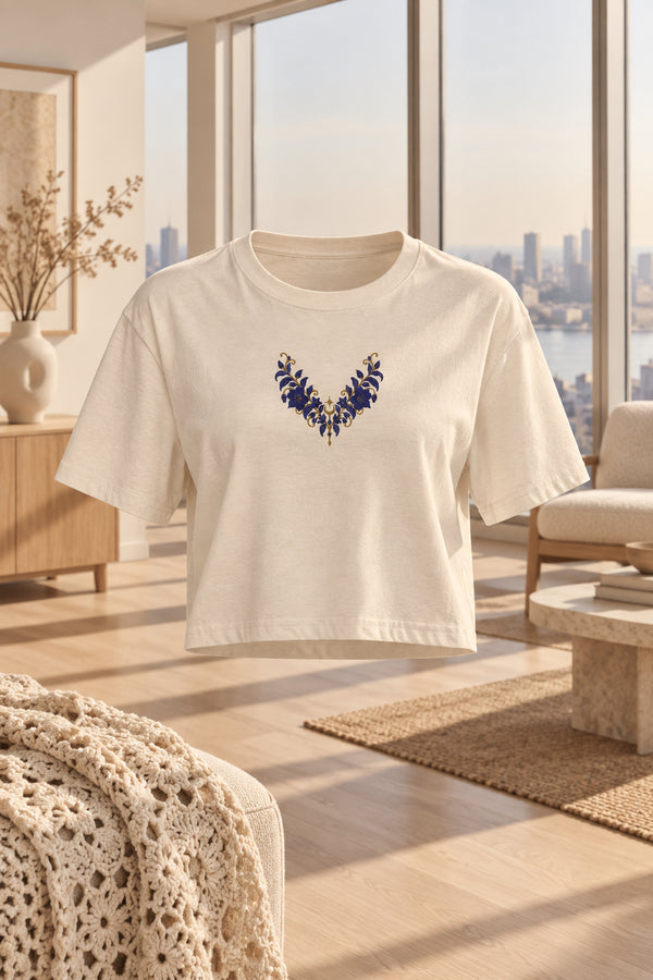 T-shirt court Ailes de lavande